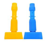 GLEAVI 2pcs Plastic Mop Head Clamp Replacement with Anti-Slip Grip and Secure Installation Method, Quick Connect Mop Handle Accessory for Commercial and Industrial Cleaning