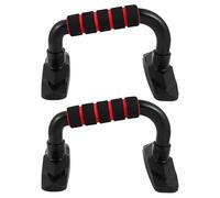 GLEAVI 2Pcs Red Push-Up Bars Push-Up Frame Arm Strength Training Tool Home Fitness Push-Up Holder for Bodyweight Workout and Muscle Building