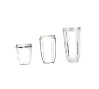 GLEAVI 2pcs Replacement Container for Blender Tall Cup Mixer Cup Compatible Pro Watt and Watt Blenders