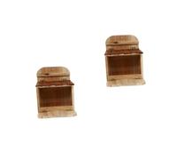 GLEAVI 2pcs Squirrel Feeder Picnic Table Corn Cob Eating Rack Weatherproof Design for Backyard Wildlife