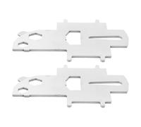 GLEAVI 2pcs Stainless Steel Marine Deck Key for Fuel Caps and Plate Access | Corrosion-resistant, Floating Loss Prevention, Silver Finish, for Yachts, Onboard Toolkit Use, Technicians