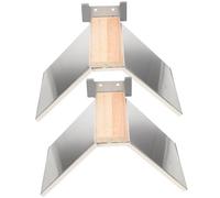 GLEAVI 2Pcs Stainless Steel Thickened Pigeon Perch Stand with Plastic Base, Sturdy Roosting Holder for Racing Doves and Pet Birds, Suitable for Wall Mounting or Hanging in Birdcages