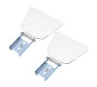 GLEAVI 2pcs Transparent Bench Grinder Guard Shield Fit Grinding Machine Protective Cover for Workshop Safety Metalworking Splash and Debris Shield