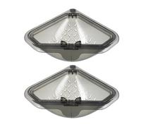 GLEAVI 2pcs Triangular Magnetic Sink Strainer Basket for Kitchen Sink Corner with Fast Drainage and Space-Saving Design, Plastic and Magnet Material, for Small Kitchens and Meal Prep