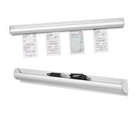 GLEAVI 2pcs Wall Mounted Receipt Holder Organizer Adhesive Kitchen Order Ticket Rack for Restaurant Order Management Lightweight Design Space Saving
