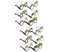 GLEAVI 2sets Graduation Glasses Photo Props for Party Funny Paper Frames for Graduation Photography Decorations for Celebrating with Friends and Family 12pcs*2