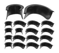 GLEAVI 3 Set Pool Table Pocket Liners Black Plastic Billiard Table Corner Protectors with Easy Maintenance and Replacement for Comprehensive Protection in Bar or Home Game Rooms