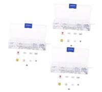 GLEAVI 300pcs Micro Tact Momentary Tact Button Tactile Push Button for Diy Supplies Grey for Assembly Kit for Electronics Projects and Circuits