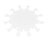 GLEAVI 30Cm Acrylic Clock Stencil Template with Serrated Ruler, Reusable DIY Inlay Guide for Stylish Living Room Clock Decoration