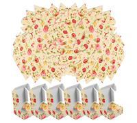 GLEAVI 30Pcs Kraft Paper Soap Packaging Boxes 6.5X6.5X3Cm Square Handmade Soap Boxes Bulk for Candy, Party, Birthday Wrapping, Eco-Friendly Paper Containers