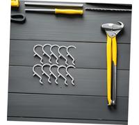 GLEAVI 30pcs Metal Peg Board Organizer Hooks with Black Sleeves Types for Kitchen Garage Workbench Storage Heavy Duty Tool Hangers Spacing Versatile Pegboard Accessories