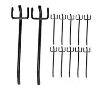 GLEAVI 30pcs Pegboard Hooks for Standard Pitch Holes Heavy Duty Construction with Strong Load Capacity Minimalist Design for Garage Workshop Supermarket and Home Storage Organization