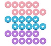 GLEAVI 30pcs Plastic Binder Rings 1.38x1.38x0.12inch Easy to Add Remove and Replace Notebook Pages Will Not Hurt Hands for Notepads and Document Classification Suitable and Students