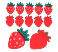 GLEAVI 30pcs Realistic Strawberry Cupcake Toppers Charming Decorations for Birthday Parties Showers and Themed Celebrations Enhance Your Festive Atmosphere Effortlessly