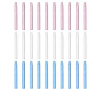 GLEAVI 30pcs Stone Nail File and Cuticle Pusher for Women, Fine Sand Surface Manicure Sticks, Sturdy Stone Material Nail Buffing Tools for Pedicure and Manicure