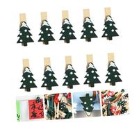 GLEAVI 30pcs Wooden Photo Clips for Christmas Natural Wood Clips for Photos Messages Crafts for DIY Decoration with Jute String