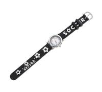 GLEAVI 3D Cartoon Children Quartz Watch with Football Pattern, Rubber Strap, Practical and Easy to Adjust Design, Suitable for Boys and Girls on Most Occasions Wristwatch