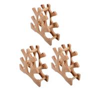 GLEAVI 3Pcs 3-Tier Small Dumbbell Storage Rack Plastic Hand Weight Organizer Stand Compact Dumbbell Holder for Home Gym Fitness Training Equipment