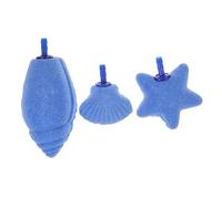 GLEAVI 3pcs Aquarium Bubble Stones for Fish Tank Safe Airstone Decor with Sea Star Sea Snail Oxygen Boosting Air Pump Supplies for Enhanced Fish Environment