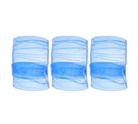 GLEAVI 3Pcs Blue Mesh Bird Cage Covers Dustproof Protective Netting for Budgie and Parakeet Cages L Size 30Cm Height 140-180Cm Perimeter Washable Shield for Breeding and Travel