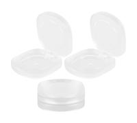 GLEAVI 3pcs Empty Eyeshadow Blush Highlight Palette with Frosted Abs Case, Versatile Makeup Storage Organizer for Daily Use and Travel, for Beauty Enthusiasts and Makeup Artists