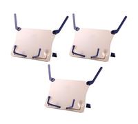GLEAVI 3pcs Foldable Desktop Music Sheet Stands Adjustable Viewing Angles and Versatile Support, White Plastic Portable Book Holders for Sheet Music and Books, for Group Lessons and Band