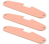 GLEAVI 3pcs Metal Electric Guitar Pickup Base Plates for Single Coil Bridge and Neck Positions Electric Guitar Single Coil Pickups Base Plates