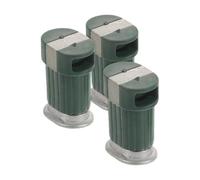 GLEAVI 3pcs Miniature Garbage Bins for Dollhouse Mini Urban Landscape Props with Realistic Plastic Design, 1:75 Scale Micro Landscape Accessories for Diorama Scene Props and Model Display