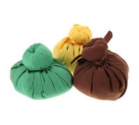 GLEAVI 3pcs Natural Aroma Herbal Massage Balls Hot Compress Thai Style Spa Medicine Foot Massage Ball for Muscle Relaxation and Aromatherapy De-Stress Therapy