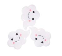 GLEAVI 3pcs Portable Diamond Picture Fixator Tool for Adults, White Plastic Cloud Shape Embroidery Accessory, Easy to Fix and Carry, Lovely Decorative Manual Cross Stitch Aid