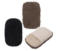GLEAVI 3pcs Shoe Polishing Gloves with Soft Cloth Large Thick Handheld Leather Shoe Wipe Gloves for Cleaning and Polish Multi-Function Brush Kit Suitable for Boots and Random Color