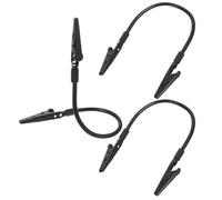 GLEAVI 3pcs Soldering Clips Metal Wire Holder Adjustable Double-Head Clamp for Electronics Welding Memo and Picture Clip, Bendable Wire Mount Tool for Single-Hand Operation