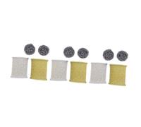 GLEAVI 3pcs Sponges and Steel Wools Pan Pot Brush Dish Washing Sponge Scrub Set for Cleaning Kitchenware Scourer and Wire Brushes for Cleaning for Washing up Random Color