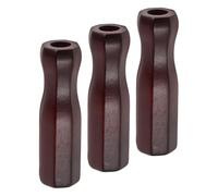 GLEAVI 3pcs Wood Foosball Table Handles Replacement Grip Set Octagon Non-Slip Football Table Handle Grips