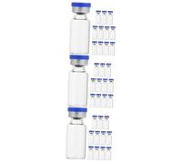 GLEAVI 3sets Lab Glass Vials with Caps 3ml Sample Vials for Liquid Powder Storage 12pcs*3