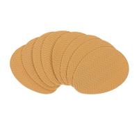 GLEAVI 4 Pair Self-Adhesive Non-Slip Silicone Shoe Sole Protectors with Wave Pattern, Khaki Anti-Wear Heel and Bottom Shoe Grips for Quiet, Slip-Resistant Footwear Repair