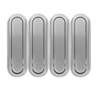 GLEAVI 4 Pcs Foldable Invisible Hook: Bathroom Wall Hooks for Closet Scarf Hat Robe Key Purse Bag - Space Saving Folding Hangers - with Screws