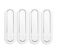 GLEAVI 4 Pcs Foldable Invisible Hook: Bathroom Wall Hooks for Closet Scarf Hat Robe Key Purse Bag - Space Saving Folding Hangers - with Screws