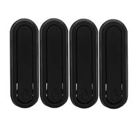 GLEAVI 4 Pcs Foldable Invisible Hook: Bathroom Wall Hooks for Closet Scarf Hat Robe Key Purse Bag - Space Saving Folding Hangers - with Screws