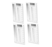 GLEAVI 4 Pcs Plastic Crack Gauge Ruler for Precise Measurement and Flaw Detection, Lightweight and Portable, the Go Inspections and Quick Quality Checks