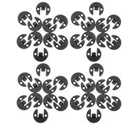 GLEAVI 40pcs Push-in Furniture Panel Connectors Quick Fitting Hardware Insert Clips for Kitchen Cabinet Base Panels Drawer Corner Supports 2.1cm Hole Distance for Cabinet and Closet