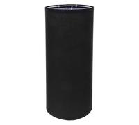 GLEAVI 45cm Lampshade for Floor Lamp, Black Cylinder Shade Replacement with Fabric and Iron, E27, Detachable, Easy Installation, Soft Light, Modern Minimalist for Living Room and Office