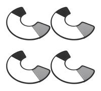 GLEAVI 4pcs Adjustable Pet Elizabethan Dog and Cat Collar, Anti-Bite Thickened Protective Cone with 10cm Depth for Neck Circumference 17-22cm, Wound Healing and Licking Prevention