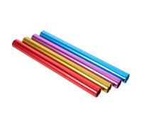GLEAVI 4Pcs Aluminum Alloy Relay Running Sticks Set, 2.7Cm Diameter Multi-Color (Blue, Gold, Red, Purple) for School Track Relay Race Competition and Outdoor Athletics