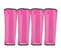 GLEAVI 4Pcs Breathable Mesh Horse Boots Leg Wraps for Mosquito Protection Fine Mesh Horse Leg Guards Pink for Outdoor Riding and