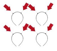 GLEAVI 4pcs Funny Headband: Arrow Headbands - Arrowhead Bopper Hairband Photo Props Party Supplies For Halloween Birthday And Concerts - Hair Accessories