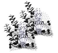 GLEAVI 4pcs Halloween Skull Hand Headwear Scary Skeleton Zombie Punk Horror Hair Clips Skeleton Hand Hairpins for Women Girls for Halloween Zombie Party Decorations