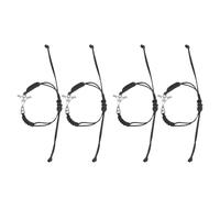 GLEAVI 4Pcs Handmade Braided Hockey Bracelets Adjustable Sports Wristbands Rope for Men Women Hockey Accessories Exercise and Training Wristbands