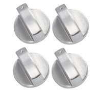 GLEAVI 4pcs Metal Stove Knobs Burner Control Knobs Zinc Alloy Replacement for Electric Range Kitchen Cooker