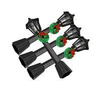 GLEAVI 4pcs Miniature Street Lamp Decor Vintage Christmas Light Model for Dollhouse for Holiday Spirit Creative present for Scene Decoration